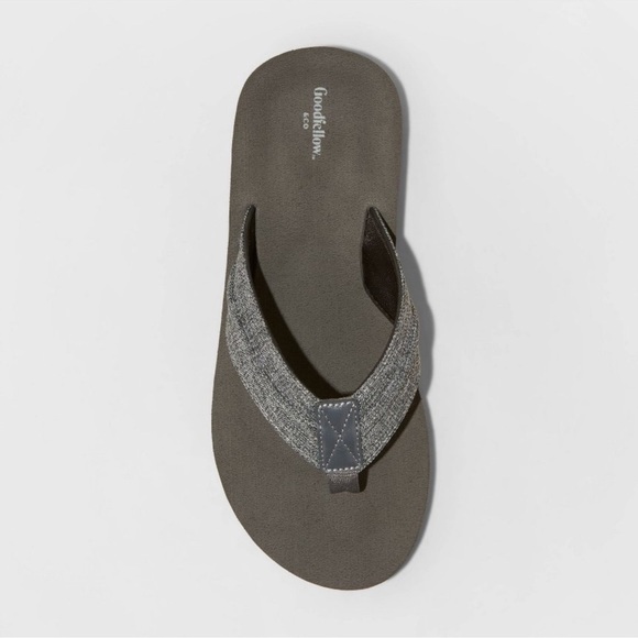 NWT Goodfellow & Co Men's Fred Flip Flop Sandals Gray Size S 7 / 8 - Picture 3 of 5